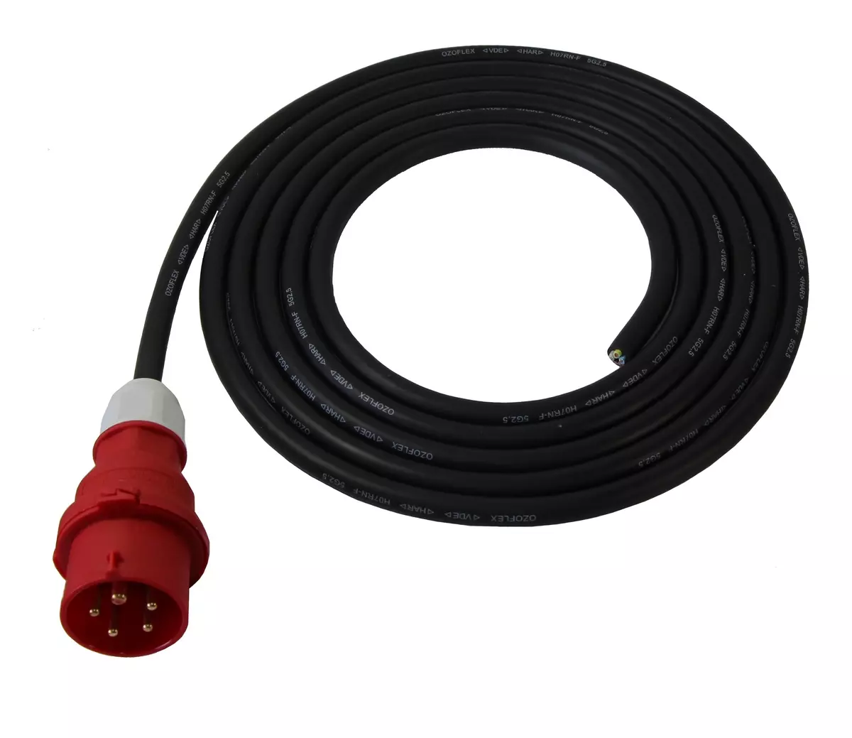 Kabel połączeniowy 5 x 1,5 mm² z wtyczką CEE 16A 400 V